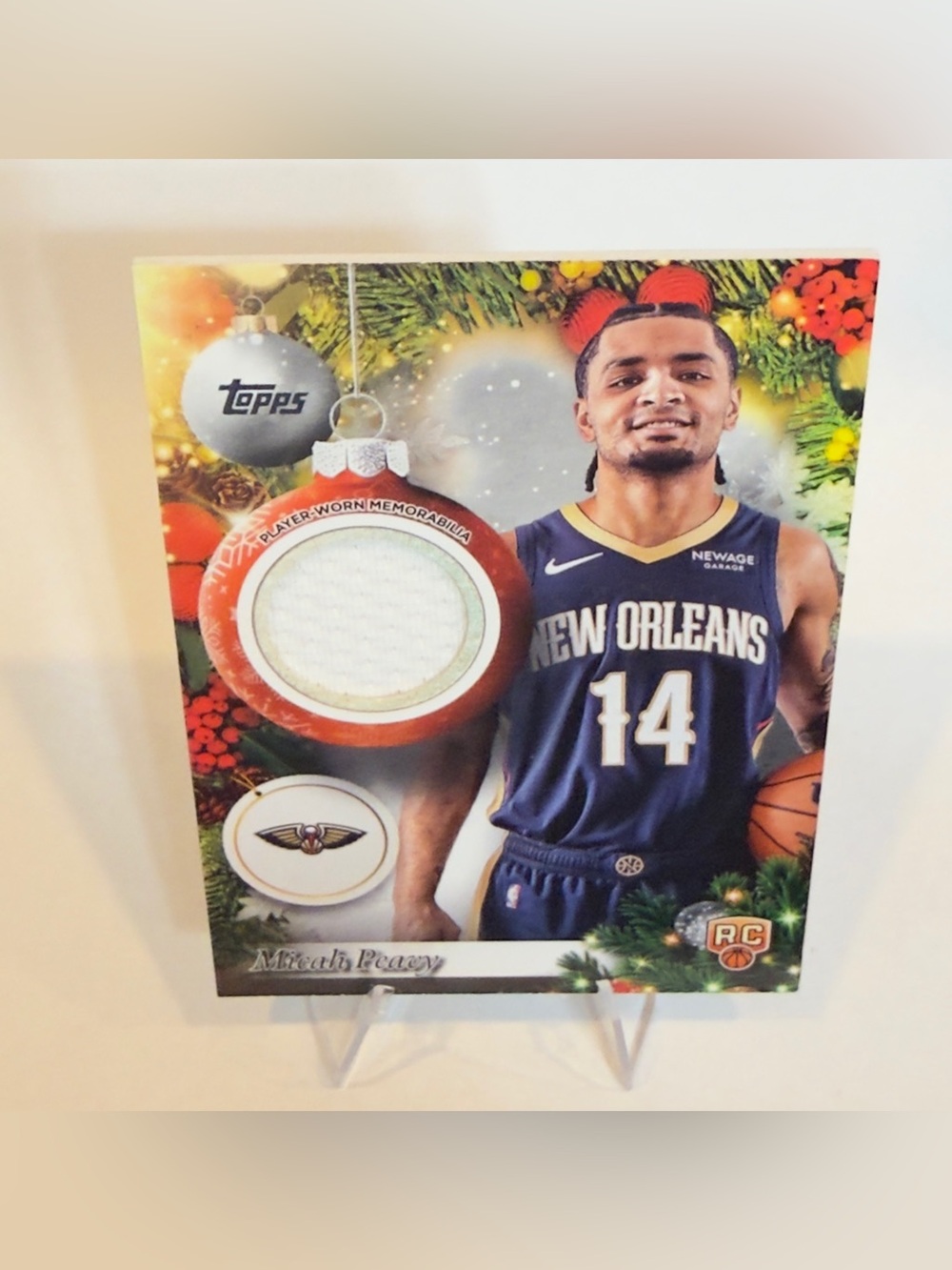2025 Topps NBA RC Player Relic Cards # PR- MP Micah Peavy - New Orleans G